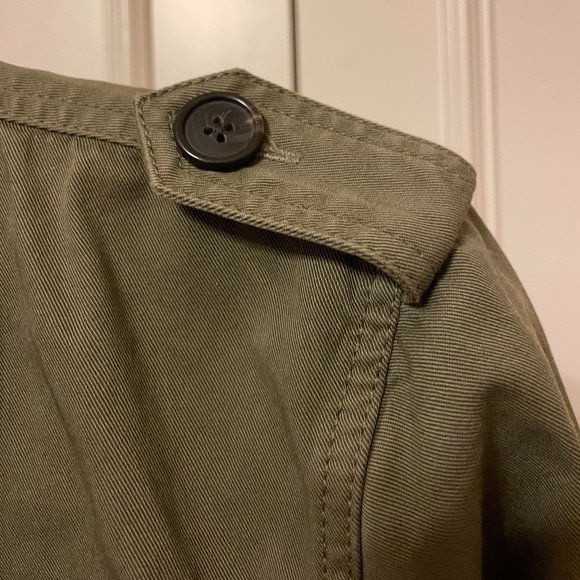 NWOT J.Crew Olive Cropped Fatigue Jacket - Picture 9 of 11